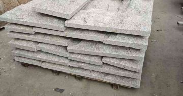 通辽芝麻白蘑菇石，自然面