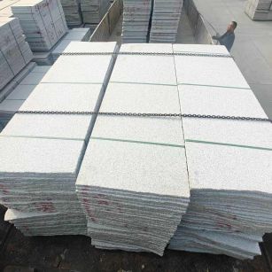 通辽芝麻白毛板，石材毛板