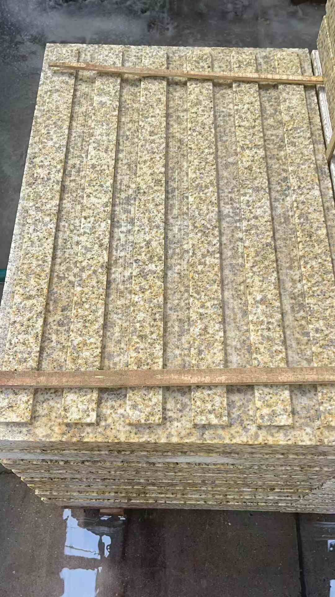 通辽黄金麻盲道 石材盲道