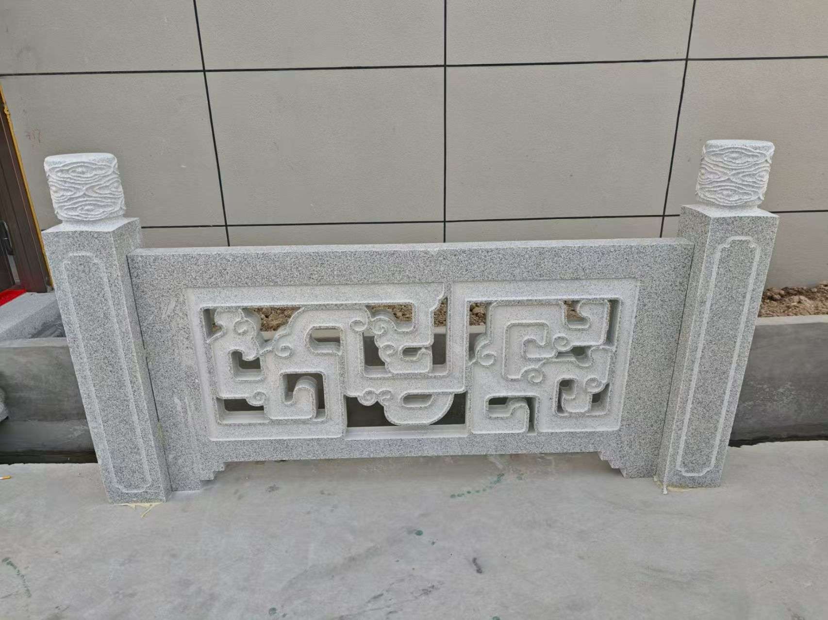 通辽芝麻白河道栏杆 桥栏杆