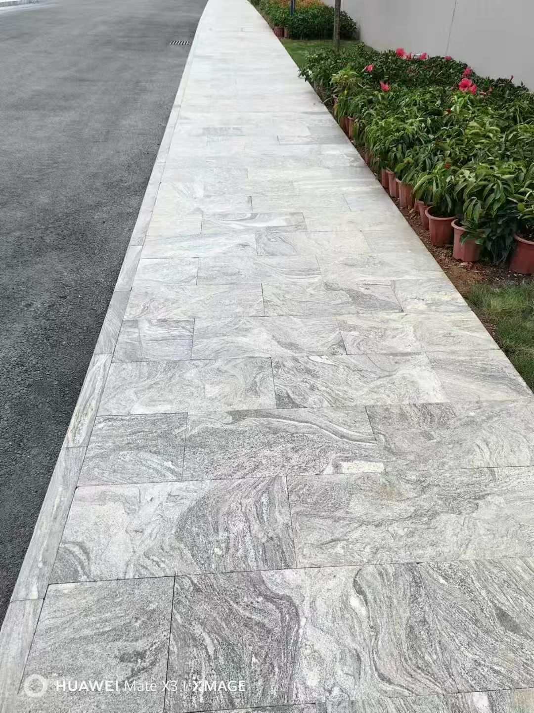 通辽浪淘沙地铺石 夜里雪